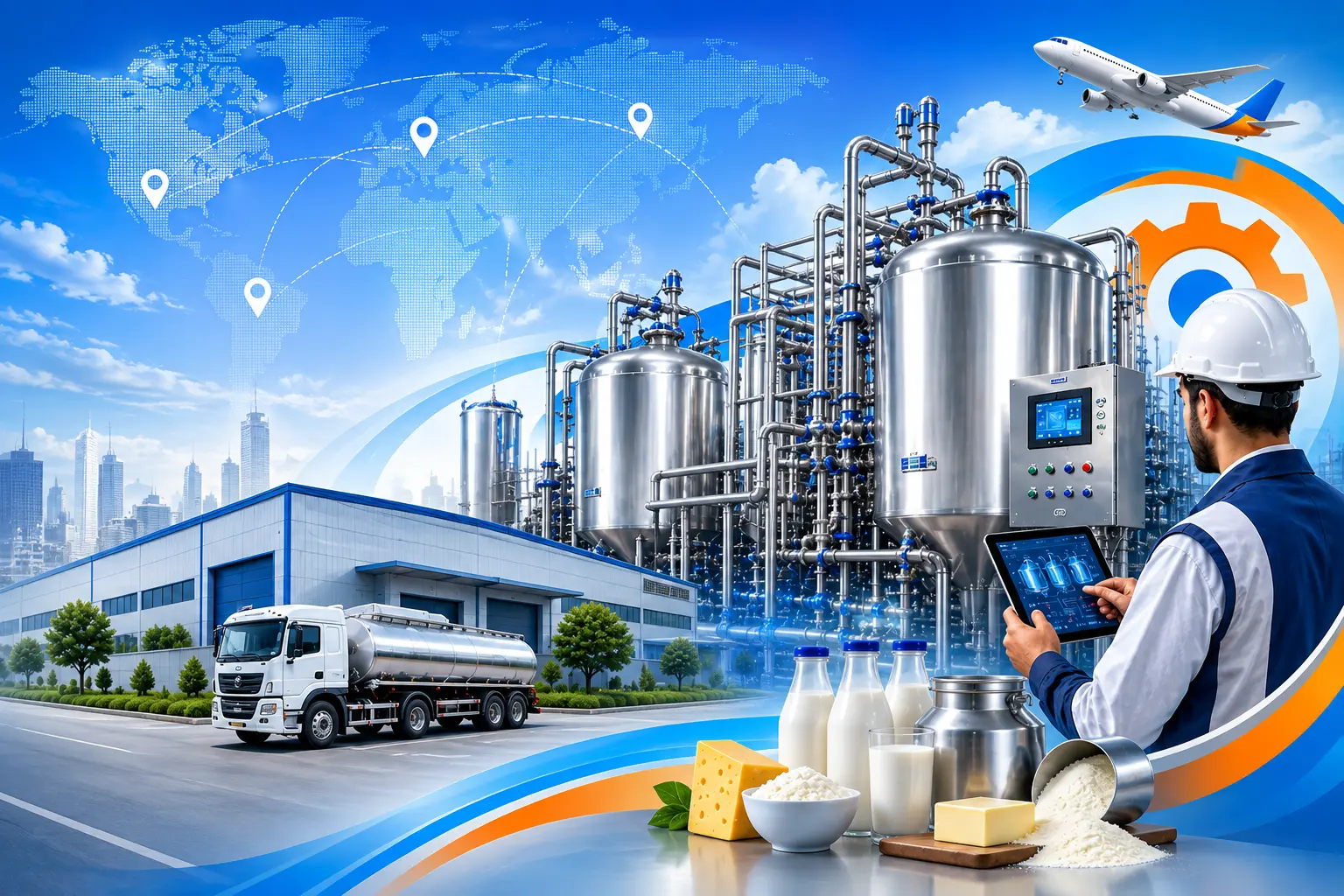 Lambotech Stainless Steel Milk Processing Plant Facility